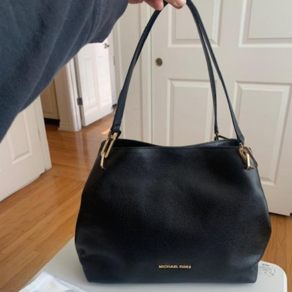 Michael Kors soft pebble leather shoulder bag